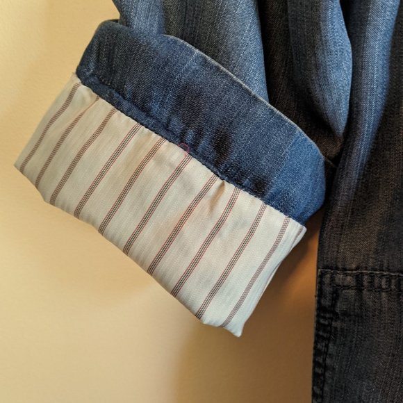 NWOT My Anorak Chambray Jacket from Evereve - Picture 3 of 13